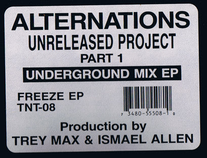 Alternations : Unreleased Project Part 1 (Underground Mix EP) (12", EP)