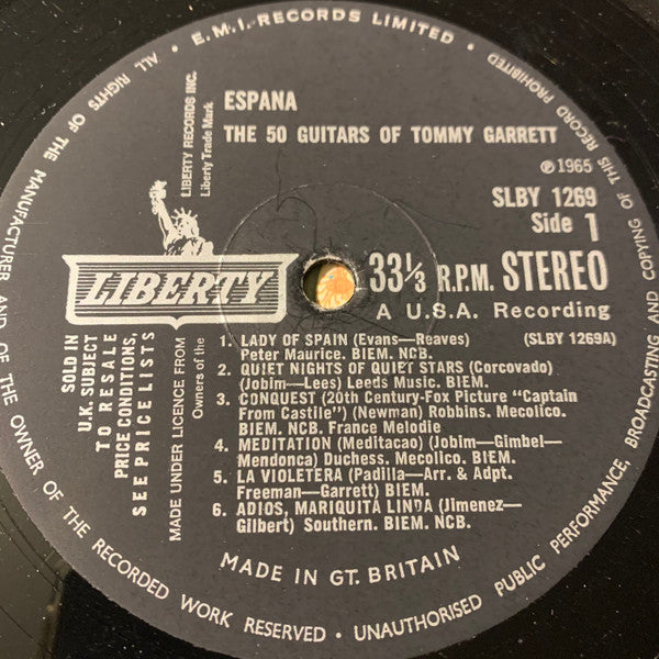 The 50 Guitars Of Tommy Garrett : Espana (LP, Album)