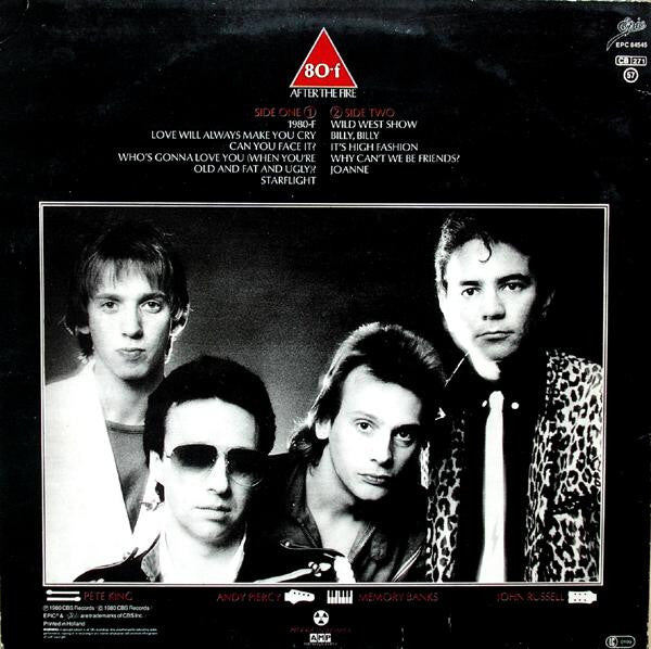 After The Fire : 80-f (LP, Album)