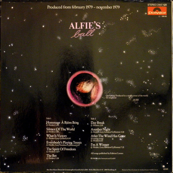 Alfie Khan : Alfie's Ball (LP, Album)