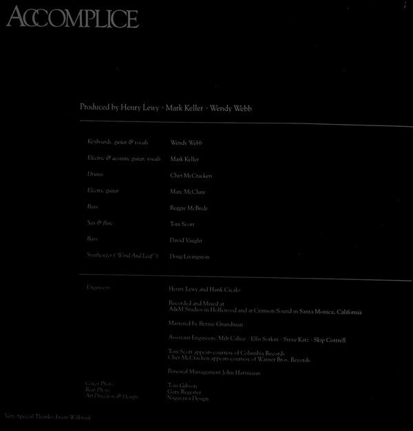 Accomplice (2) : Accomplice (LP, Album, Gat)